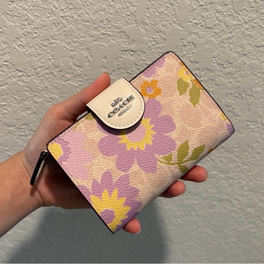 Coach Wallet with a Floral Pattern